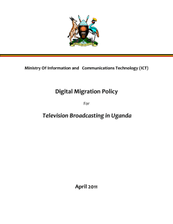Digital Migration Policy Television Broadcasting in Uganda