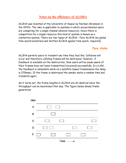 Notes ALOHA