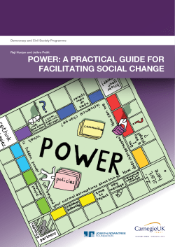 - Participatory Methods