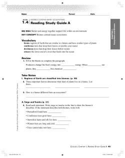 Reading Study Guide A