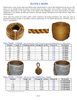 MANILA ROPE