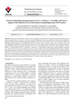 Genetic relationships among the genera Cicer L
