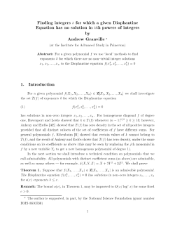 Finding integers k for which a given Diophantine Equation has no