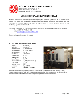 monarch industries limited monarch surplus equipment for sale