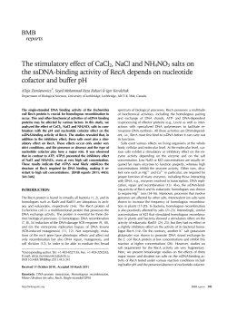 The stimulatory effect of CaCl2, NaCl and NH4NO3 salts on the