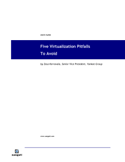 Five Virtualization Pitfalls To Avoid