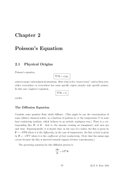 Chapter 2 Poisson`s Equation