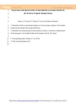 Occurrence and characteristics of microplastics on insular