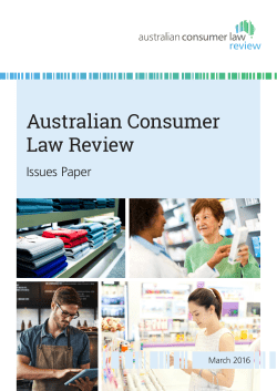 Review of the Australian Consumer Law