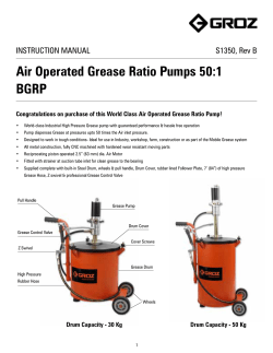 Air Operated Grease Ratio Pumps 50:1 BGRP