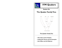 Quaker Family Tree - Indiana Yearly Meeting