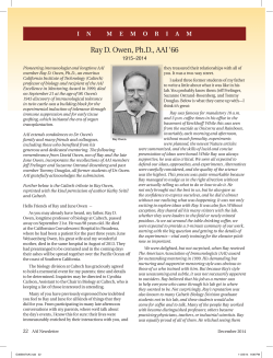 AAI in memoriam - The American Association of Immunologists