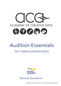 female monologues for audition