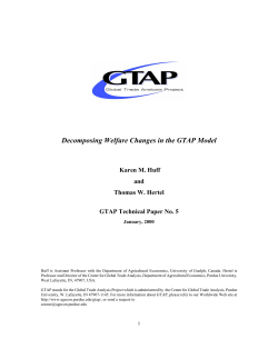 Decomposing Welfare Changes in the GTAP Model