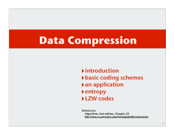 Data Compression - Cs.princeton.edu