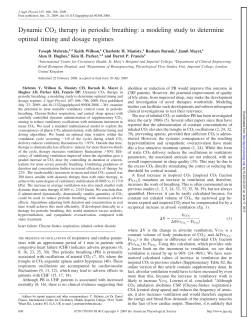 Dynamic CO2 therapy in periodic breathing: a modeling study to