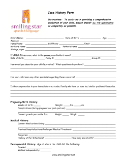 Case History - Smiling Star