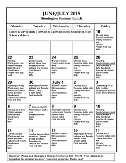 JUNE/JULY 2015 - Stonington Public Schools