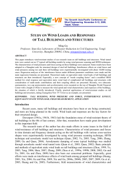 study on wind loads and responses of tall buildings and