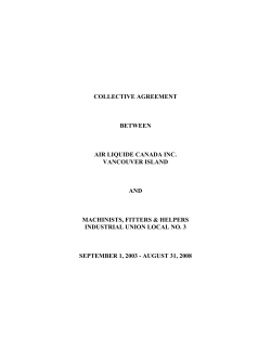Collective Agreement - Labour Relations Board