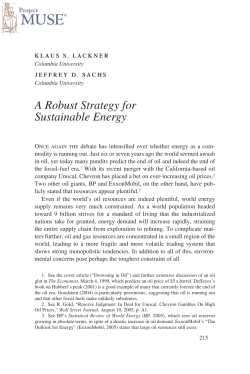 A Robust Strategy for Sustainable Energy