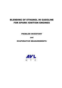 Blending of Ethanol in Gasoline for Spark Ignition