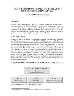 AIMS AND ACTIVITIES IN GERMAN STANDARDISATION