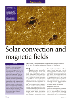 Solar convection and magnetic fields