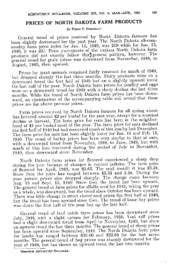 PRICES OF NORTH DAKOTA FARM PRODUCTS Genera) trend of