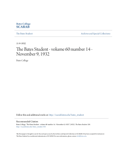 The Bates Student - volume 60 number 14