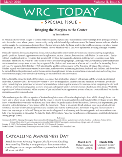 March 2016 - University of Northern Colorado