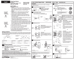 3-Way Preset Dimmer INSTALL (0301287)