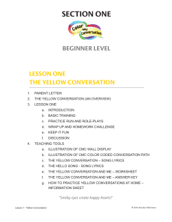 Lesson #1 sample pages - Northern Speech Services