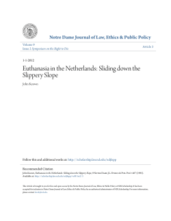 Euthanasia in the Netherlands: Sliding down the