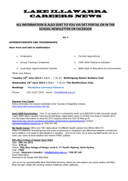 lake illawarra careers news - Lake Illawarra High School