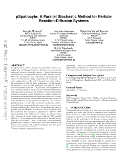 pSpatiocyte: A Parallel Stochastic Method for Particle Reaction