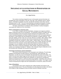 influence of illustrations in newspapers on social movements
