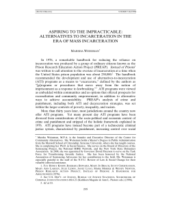 Aspiring to the Impracticable - Center for Community Alternatives
