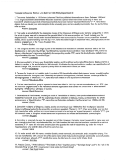 Ammo! Live Bait! - Collegiate Quiz Bowl Packet