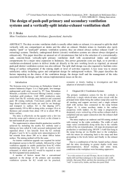 The design of push-pull primary and secondary ventilation systems