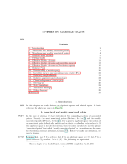 Divisors on Algebraic Spaces