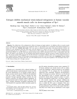 Estrogen inhibits mechanical strain