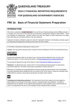 Basis of Financial Statement Preparation