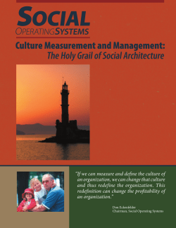 iIf we can measure and define the culture of an organization, we can