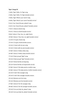 Hello, I`m Tiger song 2 Hello, Tiger! Hello, I`m Tiger