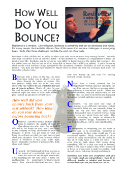 How well do you bounce?