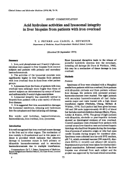 Acid Hydrolase Activities and Lysosomal Integrity