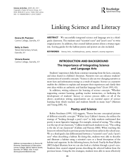 Linking Science and Literacy