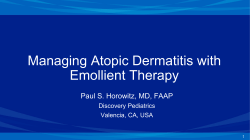 The Role of Topical Moisturizers in Managing Pediatric Eczema