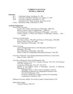 Peter French cv - ASU People Search